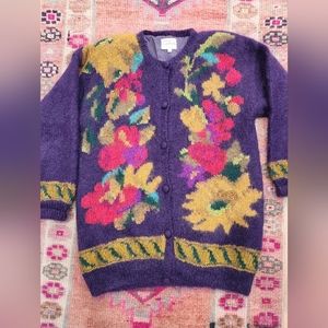 1990 Susan Bristol Mohair Sweater/Cardigan